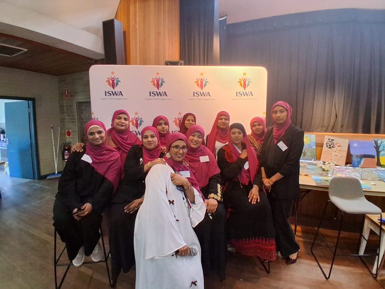 ISWA directors and leadership team at a community gathering